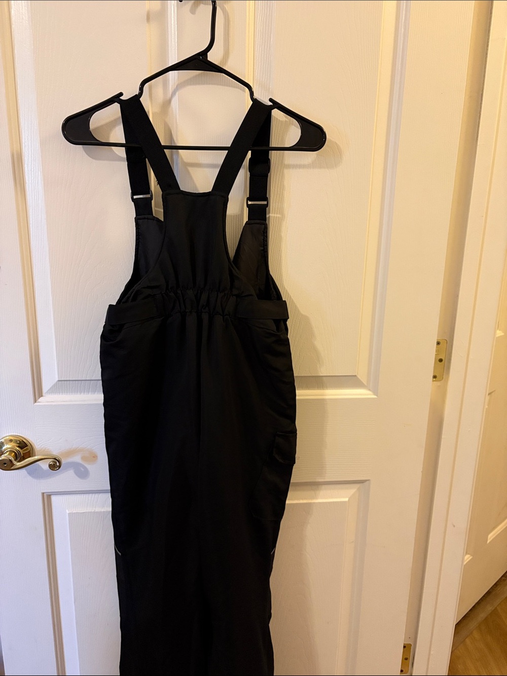 Swiss Tech Black Kids Snow Bib Overalls size youth 10/12 - Picture 3 of 5